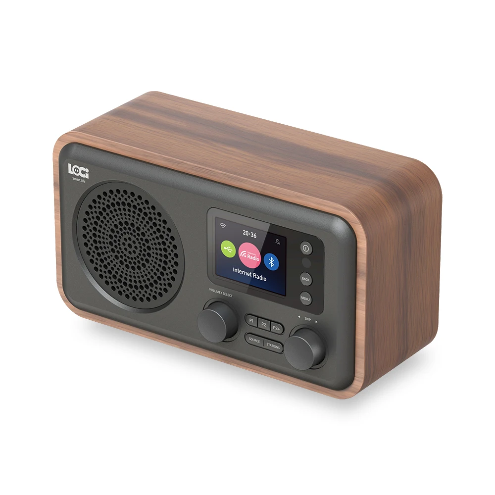 
IRD8 Wooden internet wifi radio with Bluetooth and usb playback 