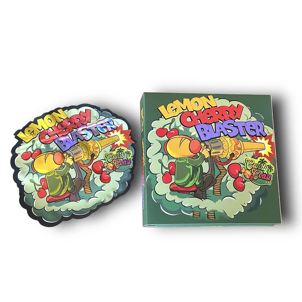 custom 1 Pound mylar bags with boxes 3.5g box packaging holograph Child Resistant 3.5g 7g 14g 28g Cali Bag