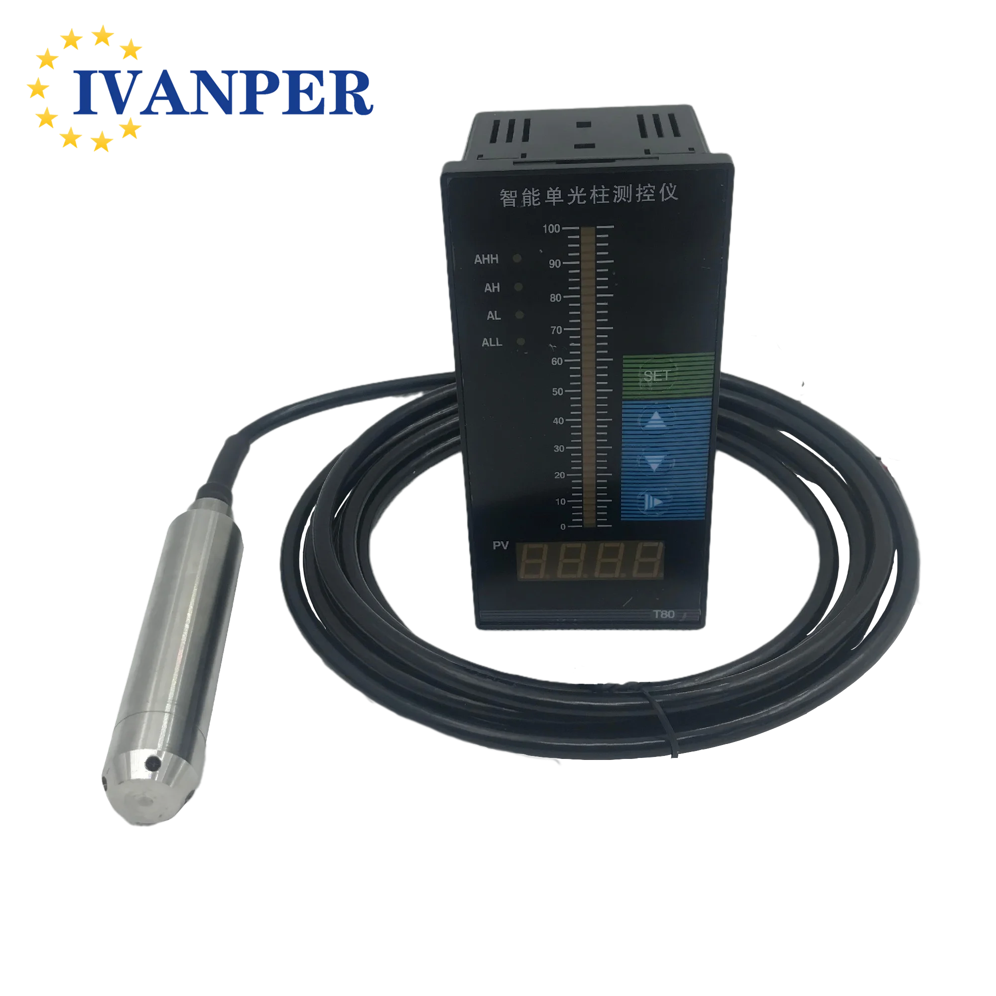 Liquid Level Transmitter Plug - in 4 - 20mA with Display Sensor for Water Tower