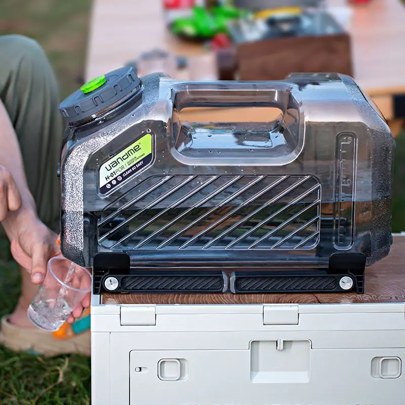 Outdoor camping water bucket drinking water domestic water storage tank with tap