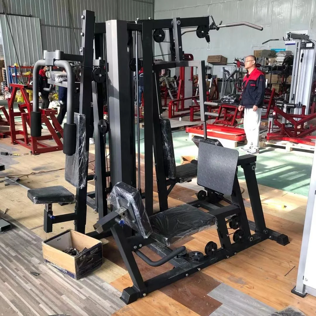 Dual Cable Crossover 8 Stack Multi Jungle Station Multi-functional Trainer Crossover Gym Machine