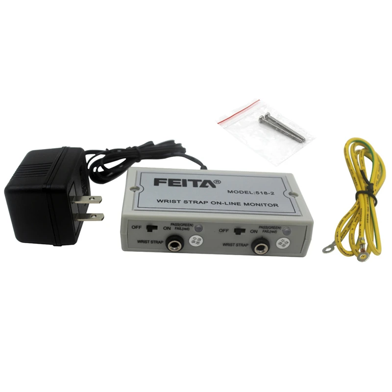 518-2 Auto-alarm Wrist Online Monitors, Anti Static esd WristStrap Tester, ESD Wrist Band Anti-static Detector