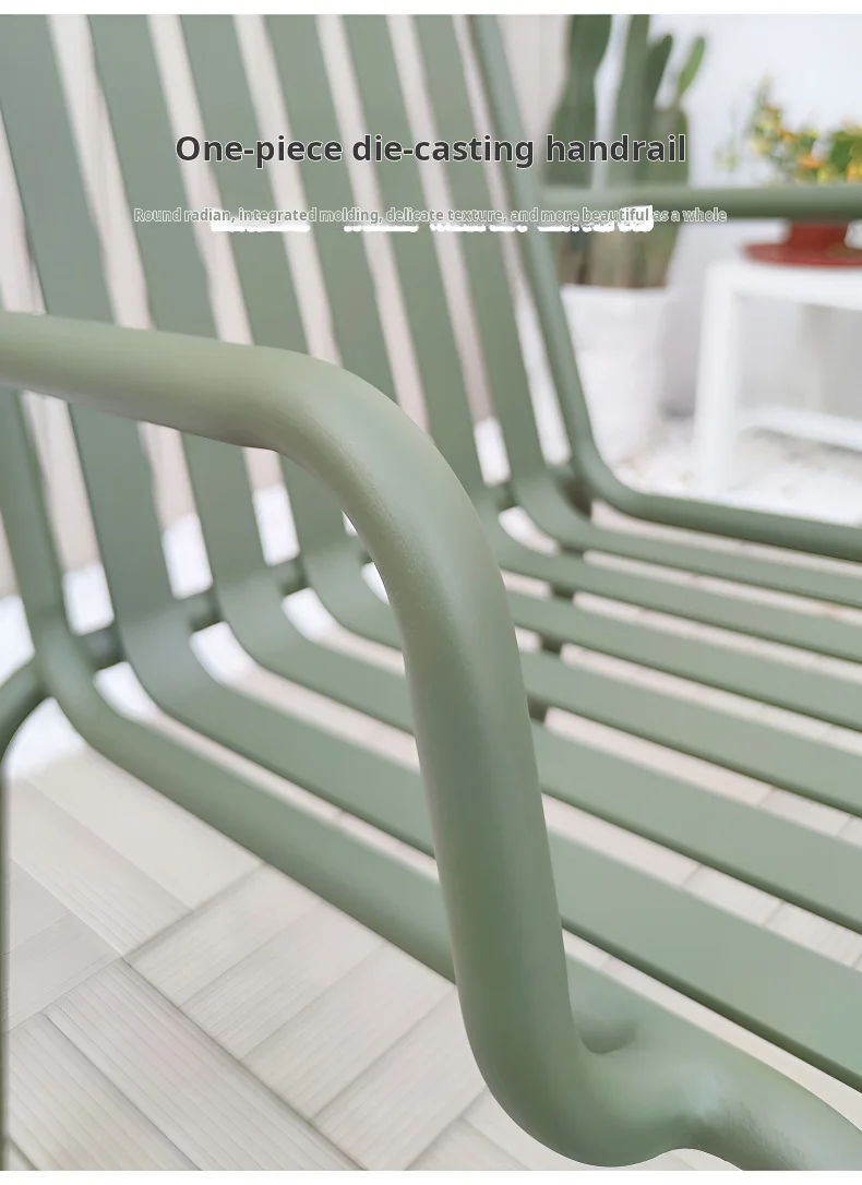 5pcs Gardentable and Chair Outdoor Metal Table Chair Garden Furniture Aluminium Table and Chair Sets Aluminum Contemporary