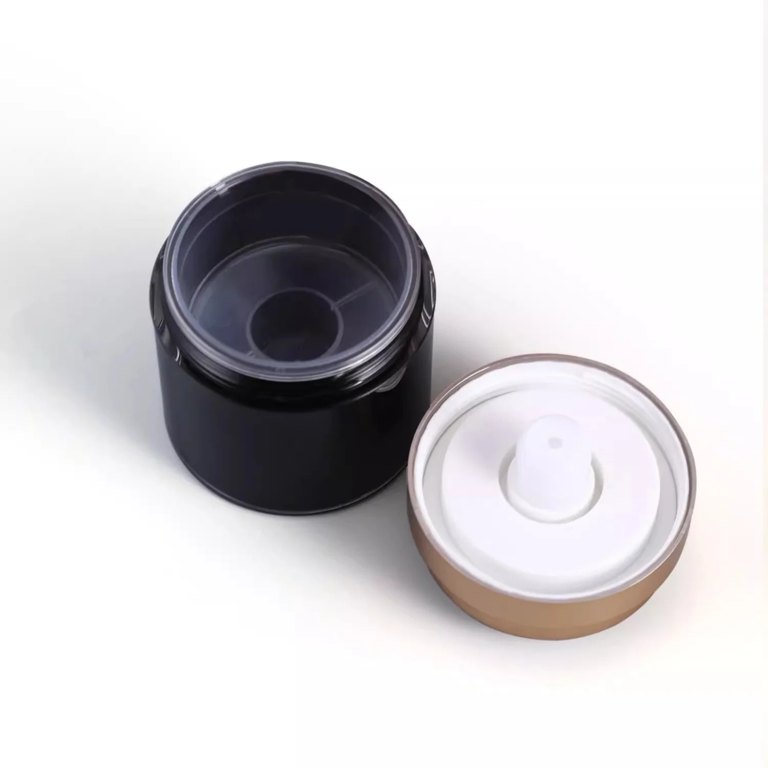 custom empty Luxury 15ml 30ml 50ml Cream cosmetic lotion serum plastic pump refillable acrylic airless pump bottle with pump