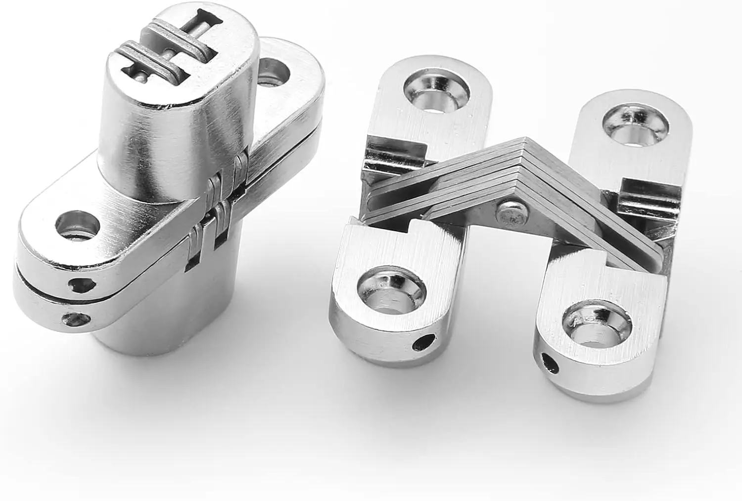 Hot Selling Zinc Alloy SS Cross180 Degree Invisible Conceal Hinge Pivot Door Hinges for Wooden Doors