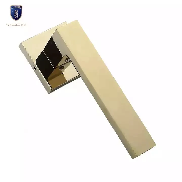 New Chinese room lock Bedroom hotel quiet door household zinc alloy split lock mechanical square handle lock
