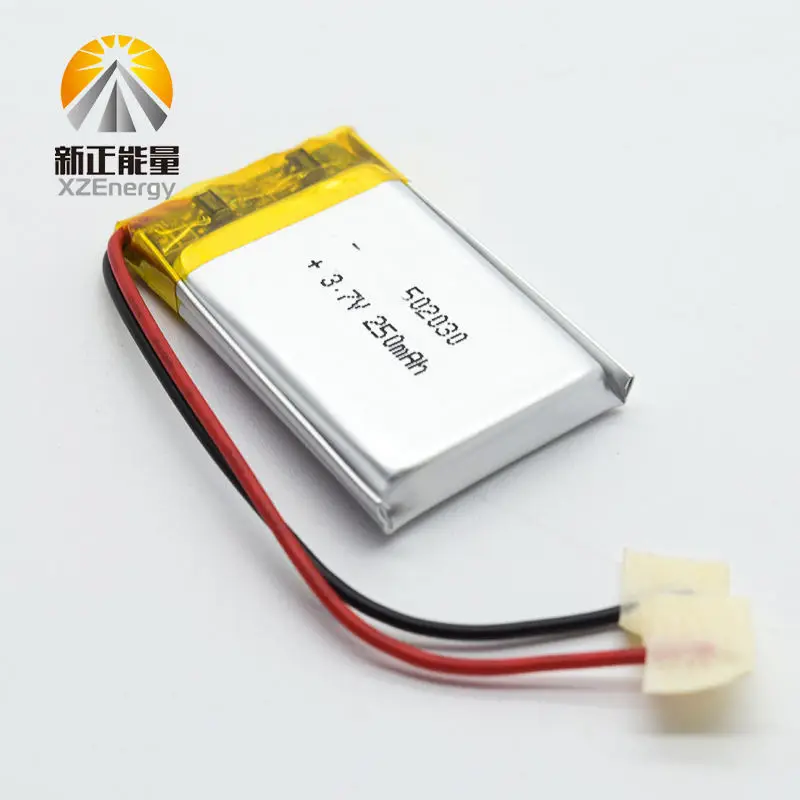 Li-ion 502030 250mAh 3.7V  Rechargeable Lithium Polymer Battery
