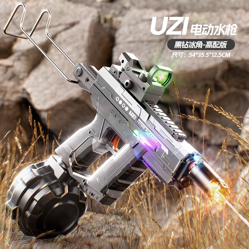 UZI Electric Scorpion Water Gun Toy Automatic Absorption Water Squirt Guns Continuous Shooting Children Summer Outdoor Adult Kid