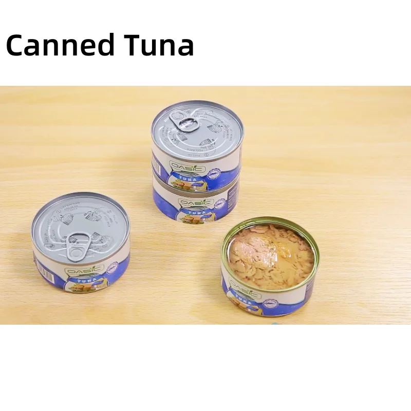 Hot Sale Wholesale 170g Instant Canned Chunk Tuna In Vegetable Oil With Easy Open Lid