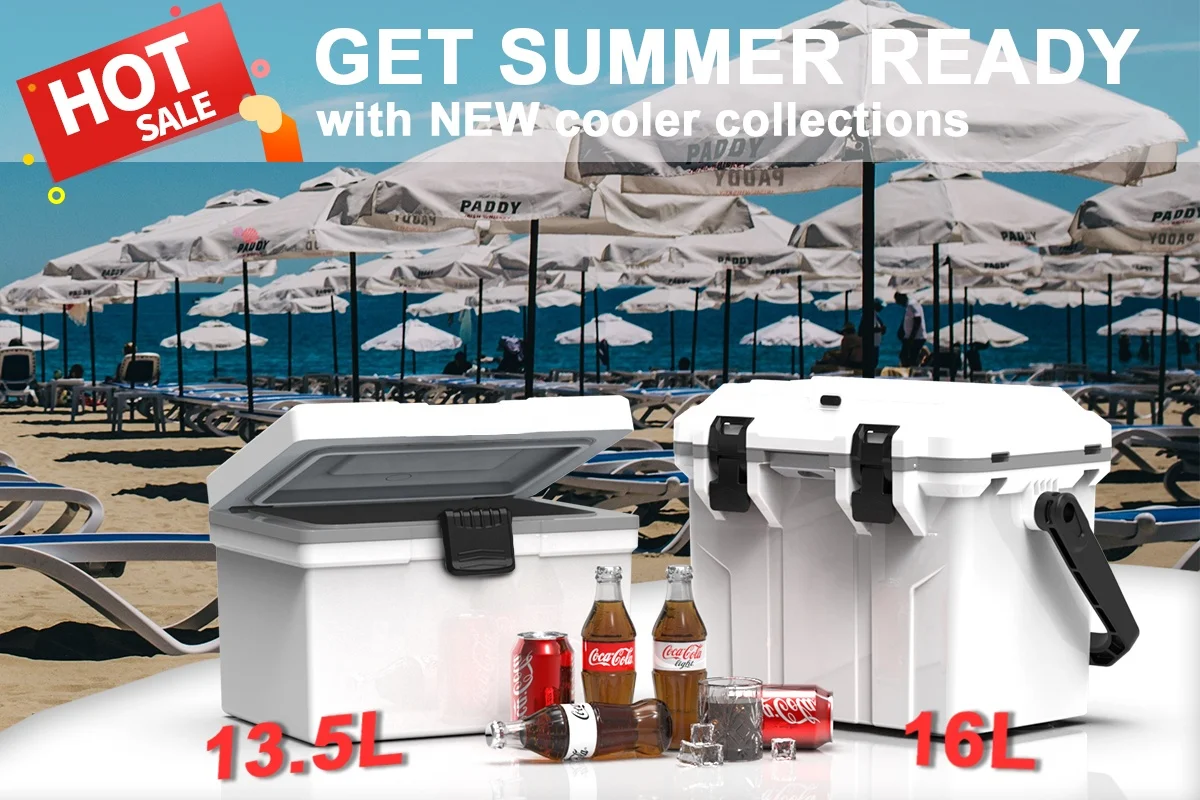High Quality 16L Thermal Insulated Ice Chest Waterproof Hard Rotomolded Coolers for Cans