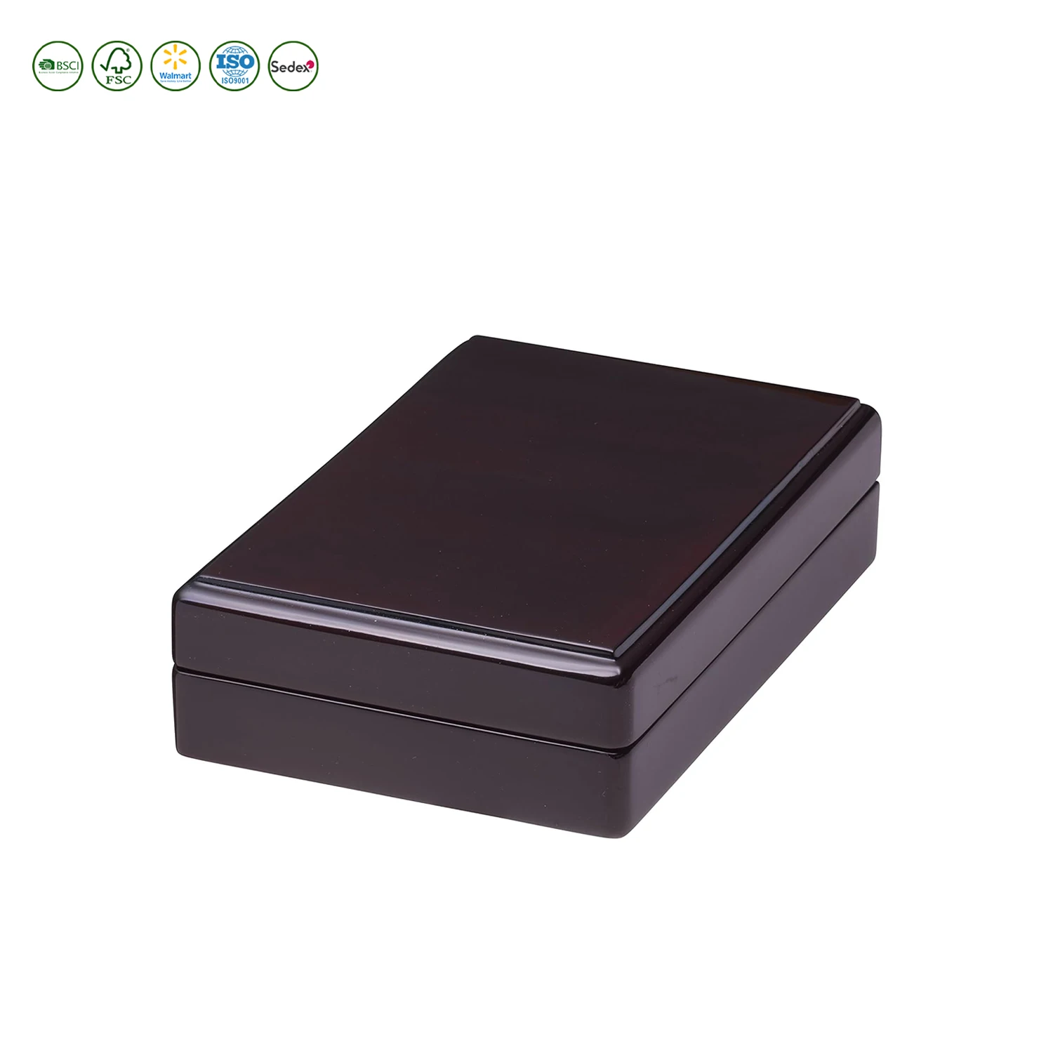 Luxury Wood Bracelet Box with Vanilla Colored Suede Interior Rosewood Color Jewelry Gift Box Ideal Bracelet/Necklace Box