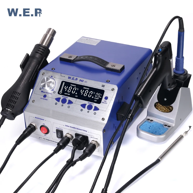 4 in 1Soldering Station BGA Repair Machine Hot Air Suction desoldering gun WEP 948-II
