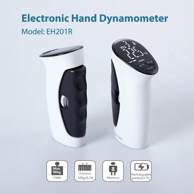 Grip Strength Trainer Grip Strength Tester Hand Grip Exerciser Auto Capturing Digital Hand Dynamometer Strengthener With Counter