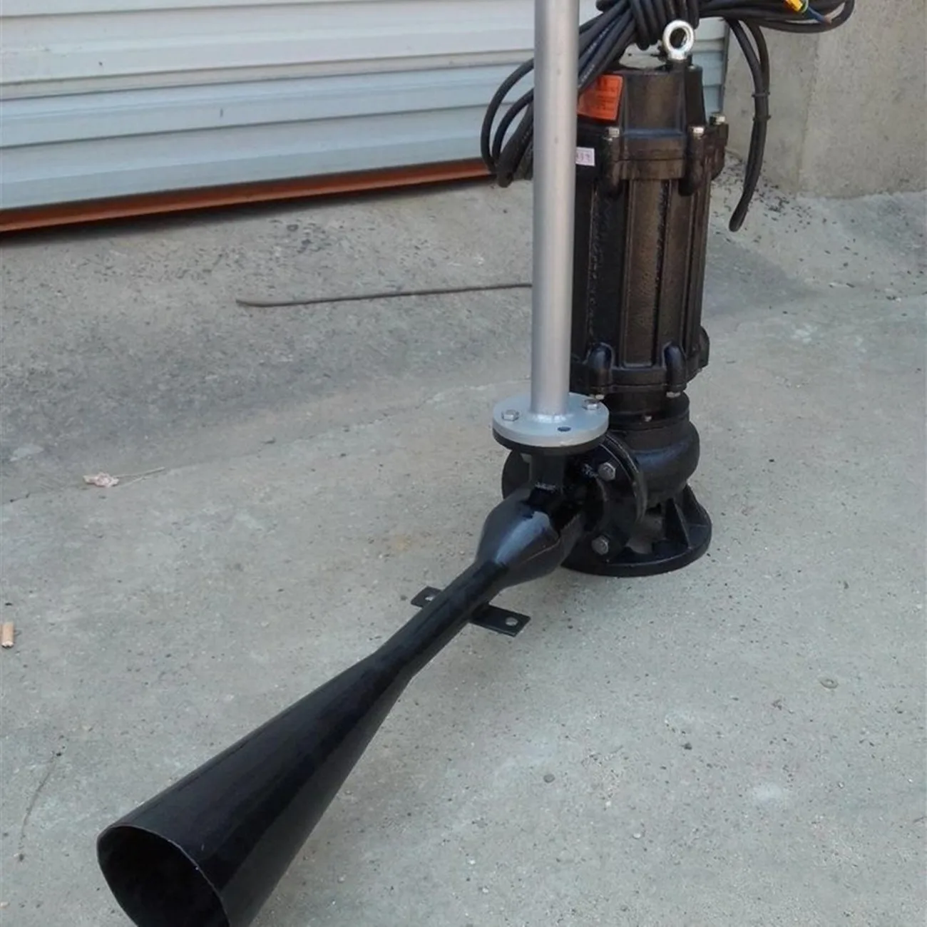 submerged sewage treatment injector dirty water aerator no dead angle submersible aerator venturi jet aerator system