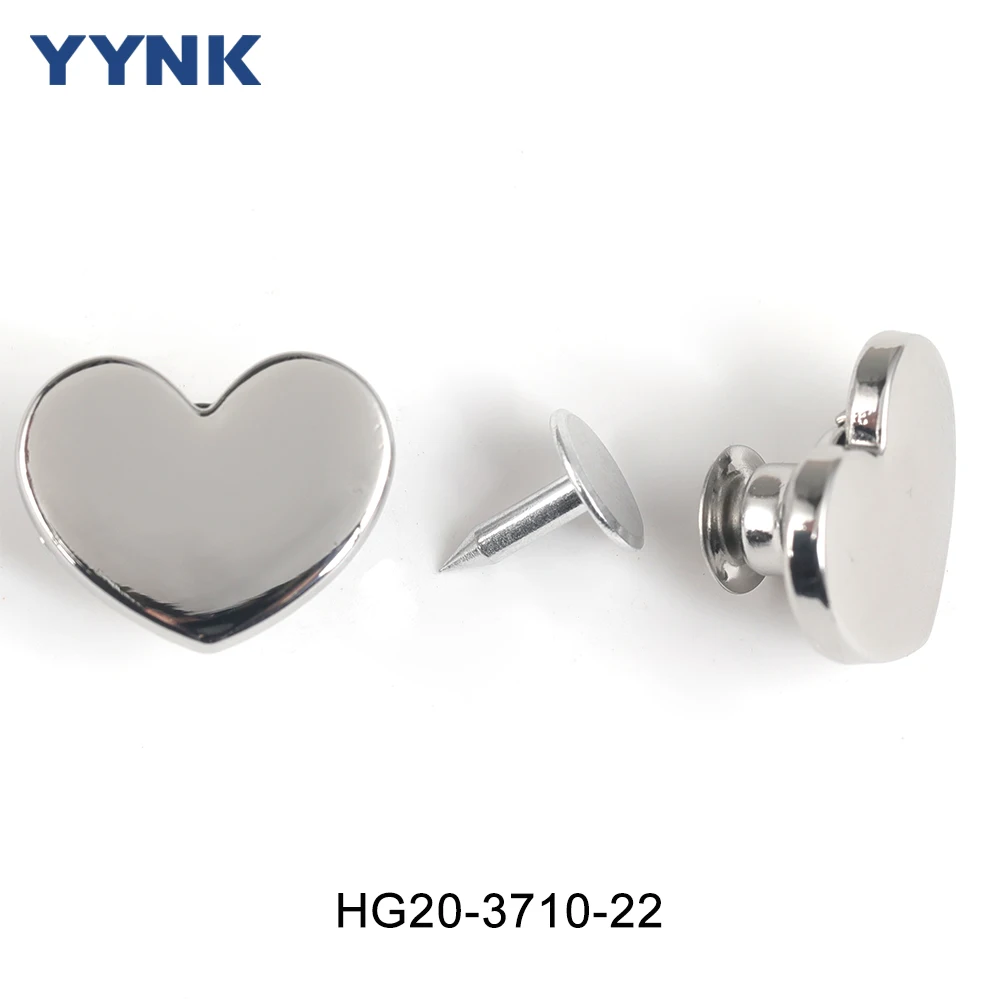 Wholesale Custom Fancy Heart Flower Shape Metal Tack Button Zinc Alloy Jeans Button and Rivets for Clothes Apparel Accessories