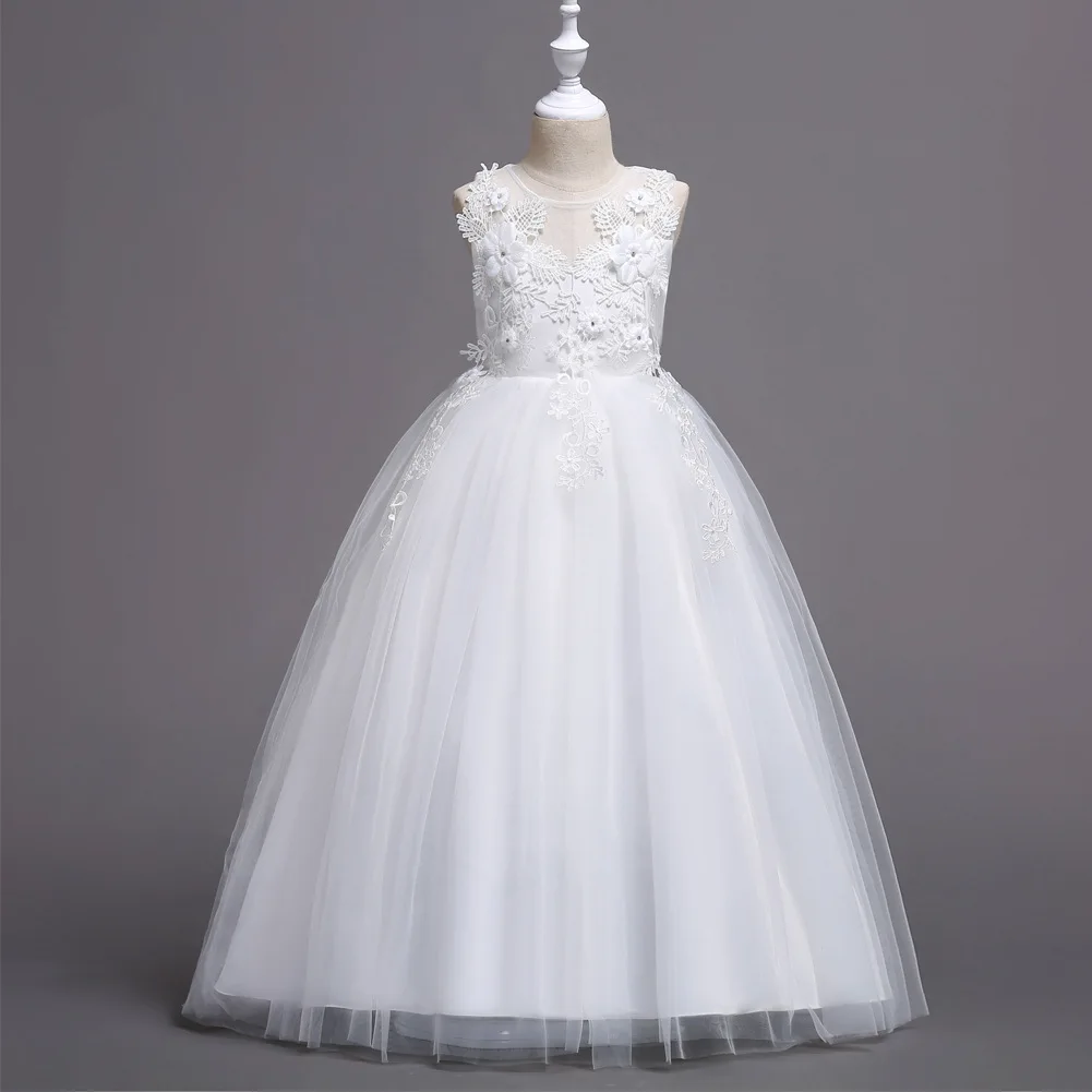 Western dresses for kid Birthday party fancy dresses baby girl for 4-10 years old Fashion flower girl evening dresses