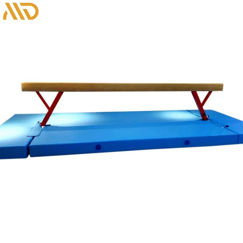 High quality customized size gymnastic sport equipment balance beam and mat set