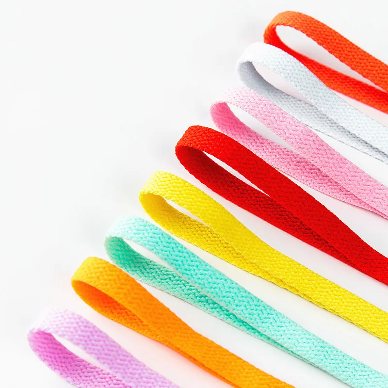 Yrunfeety Customize Shoe Lace 8-10MM Wide Long Shoe Laces 60-200CM Colorful Basketball Shoelaces 35 Colors