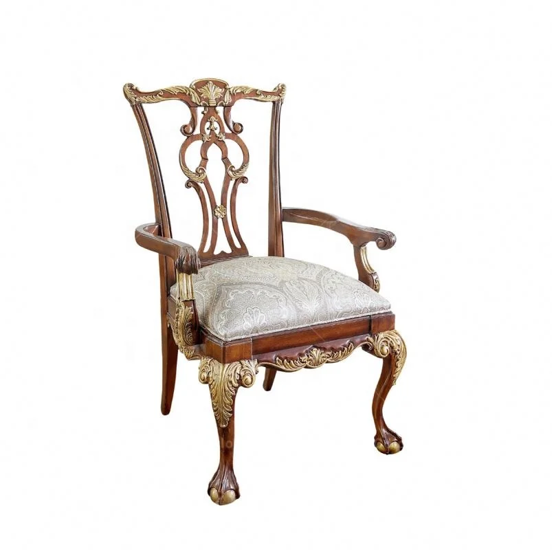 Royal Chair Wood Carved Chinese Armchair