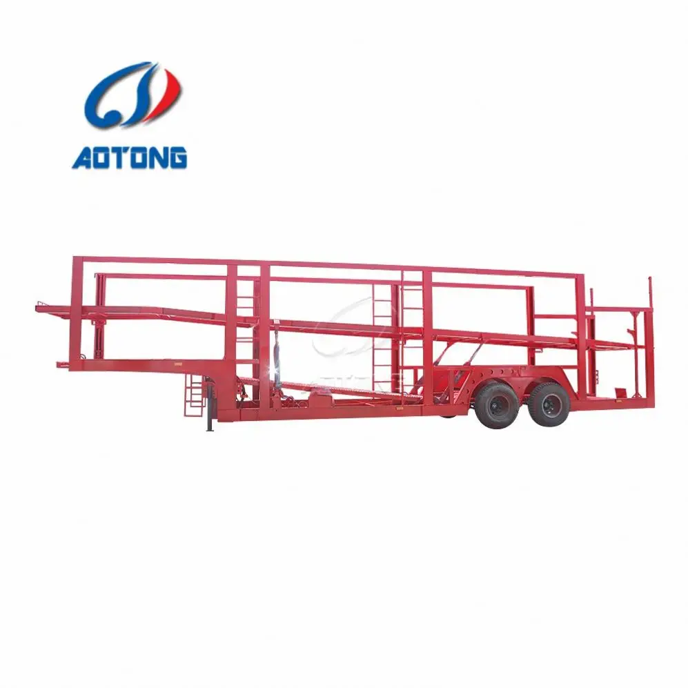 Hotshot skeleton tandom 40ft 20ft 45 ft gosse шеи плоская кровать прицеп рельс для трактора