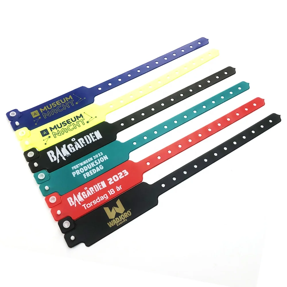 factory direct custom wristbands cheap disposable wristbands pvc plastic bracelets