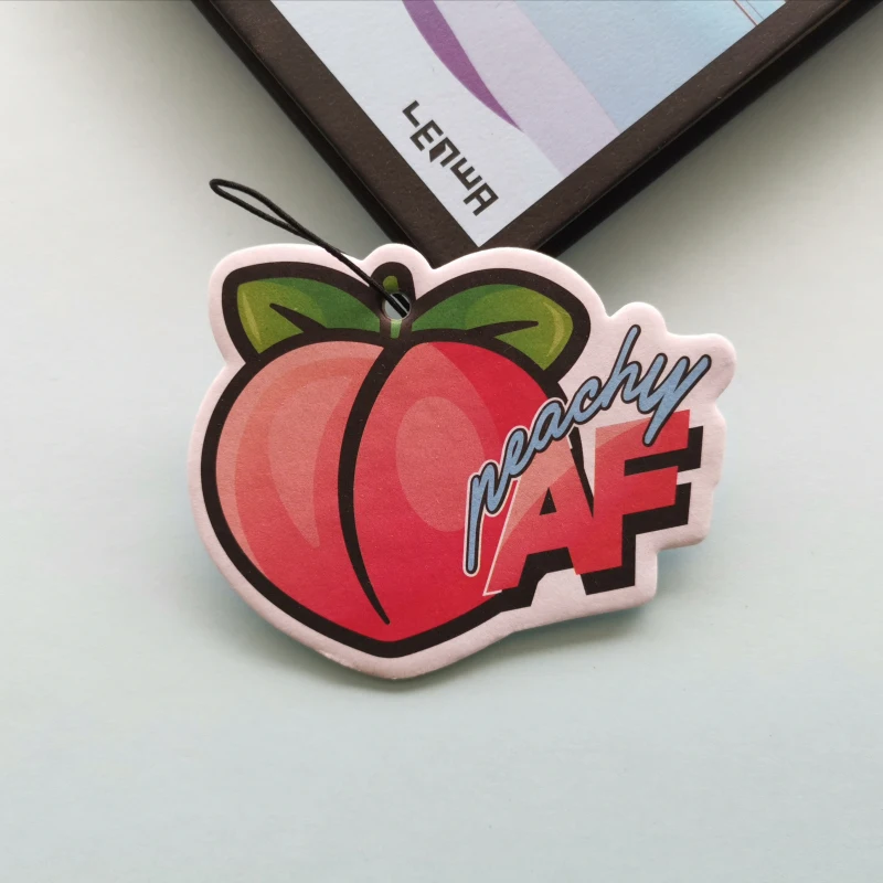Hot selling customized design hanging  paper air freshener for car
