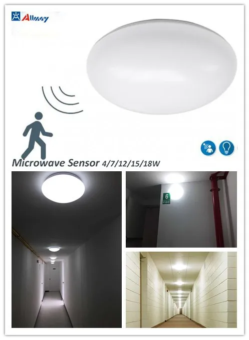 18w indoor motion sensor led ceiling light for corridor, hallway and balcony