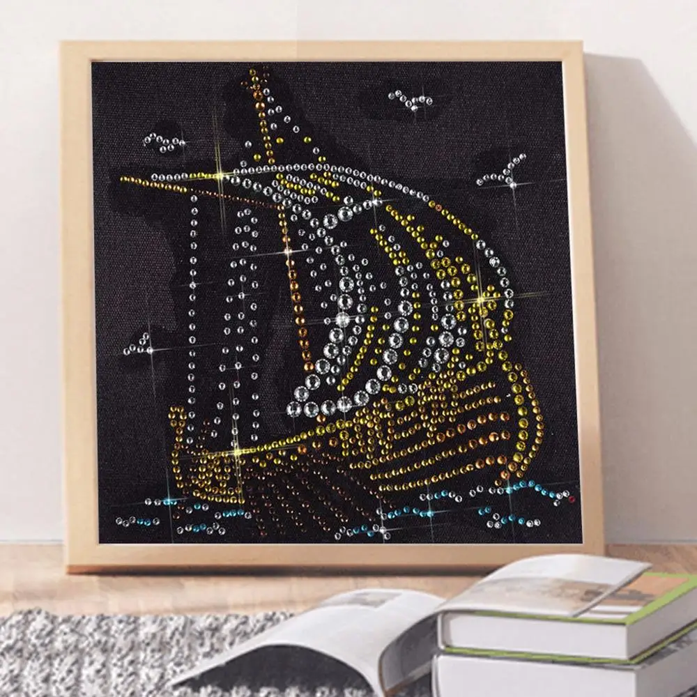Sailboat diamond painting full drill square diamond painting frameless painting