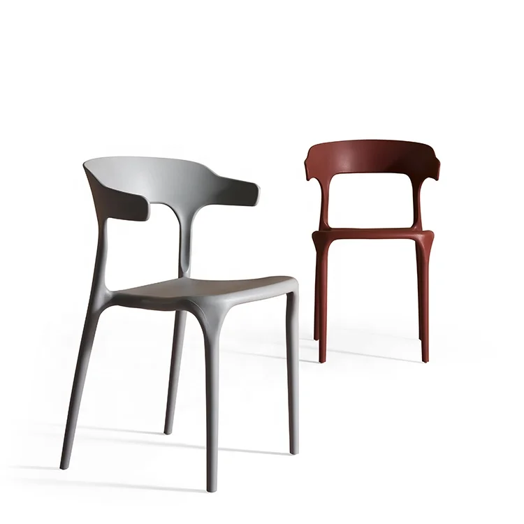 
High Fashion PP Plastic Chair named Horn Chair for Indoor and Outdoor Office Chair Furniture 