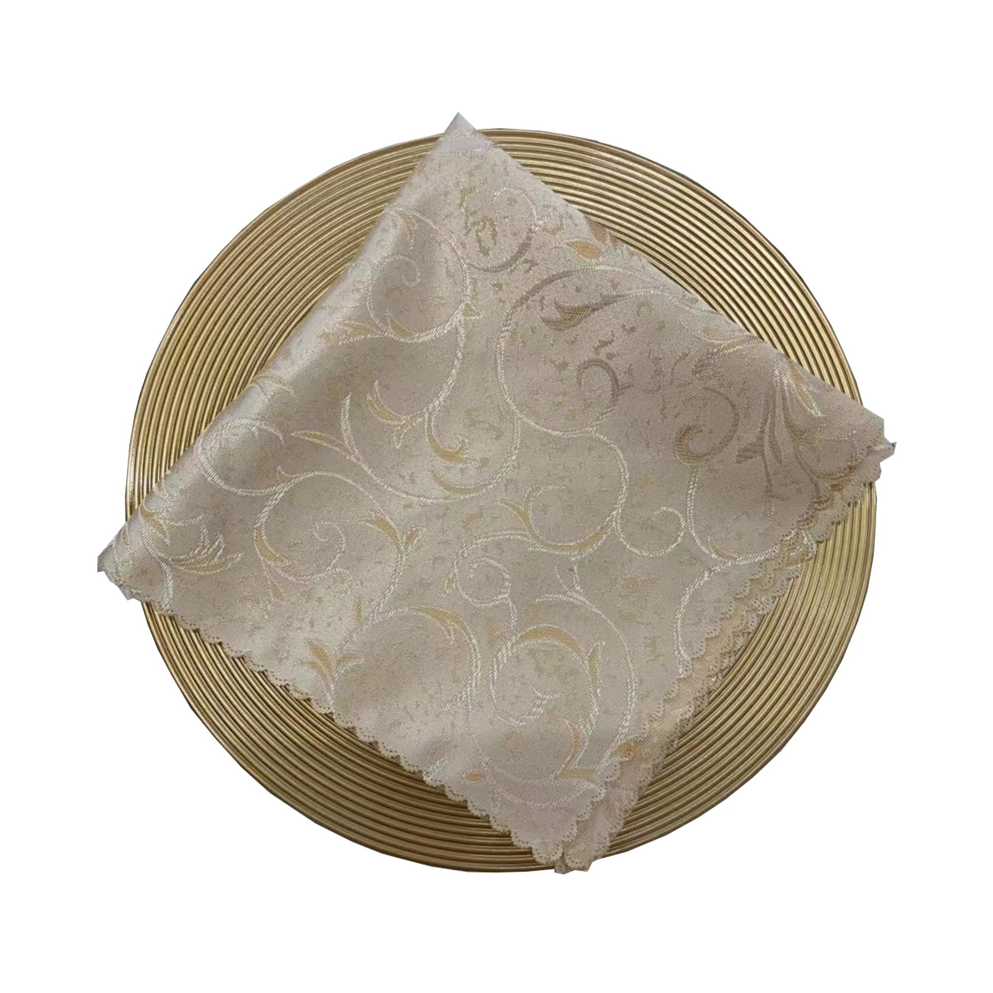 Wholesale custom purple cloth linen napkins table napkin for wedding banquet