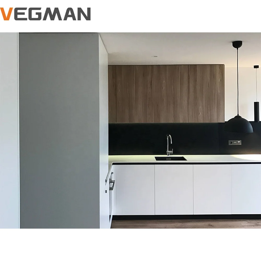 Customised Furniture Hotel Vintage Style Smart Kitchen Cupboard Wood Mini Kitchen Cabinet Unit for Apartment