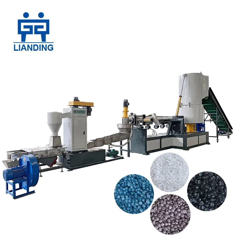 Waste PP PE Film Water Ring Pelletizer Recycling Granulators Machine