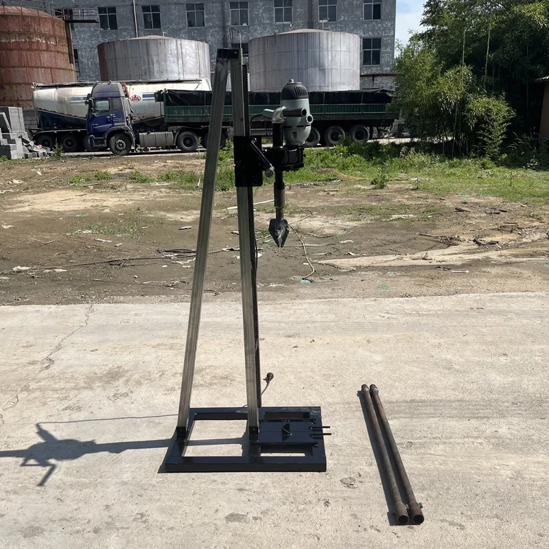 Hot sale mini electric water well rotary drilling rig man portable drilling rig with cheapest price