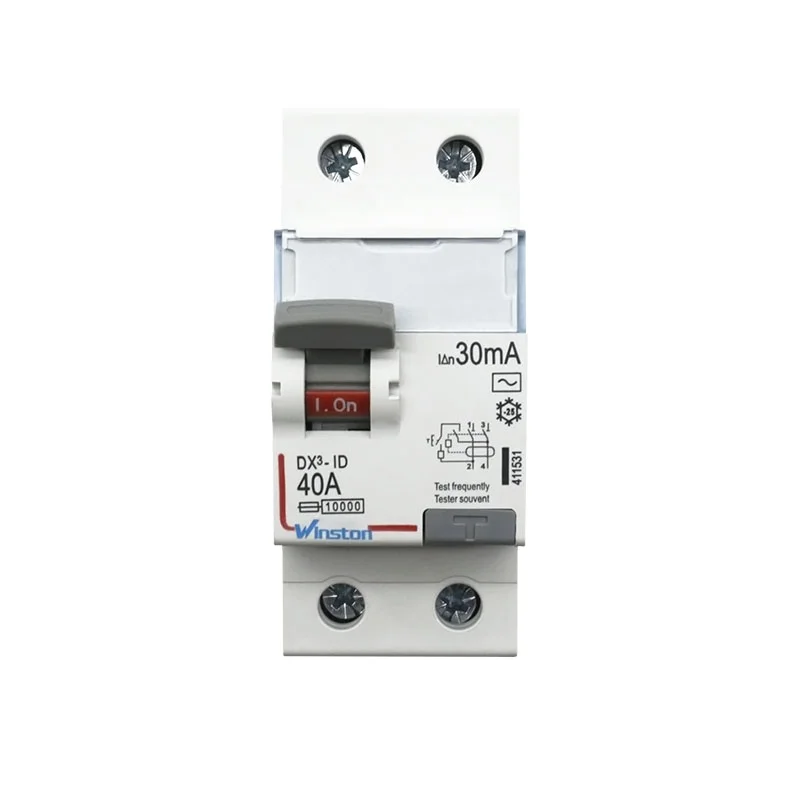 DX3-ID 2P RCCB 230V 6A - 100A  40A RCCB RCD  mini leakage circuit breaker
