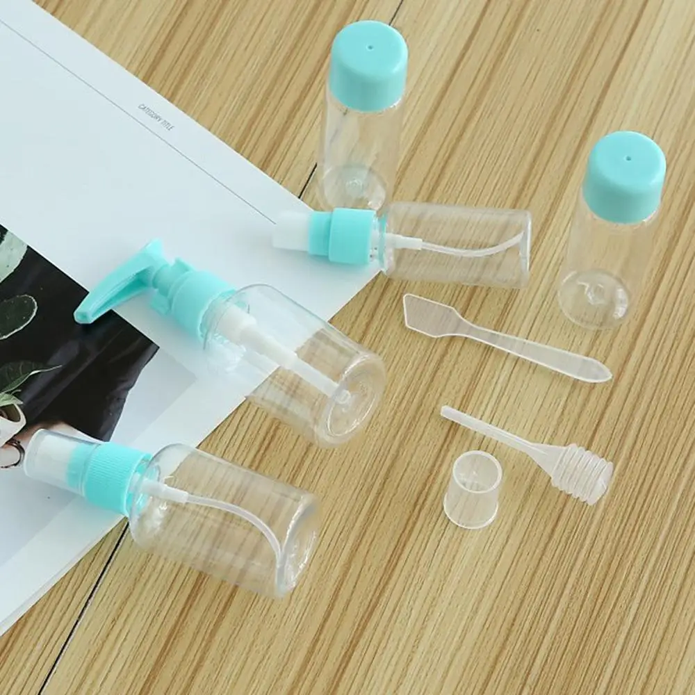 Hot Sell Portable Spray Refillable Bottles Kit Plastic Face Cream Lotion Makeup Container Home Travel Set