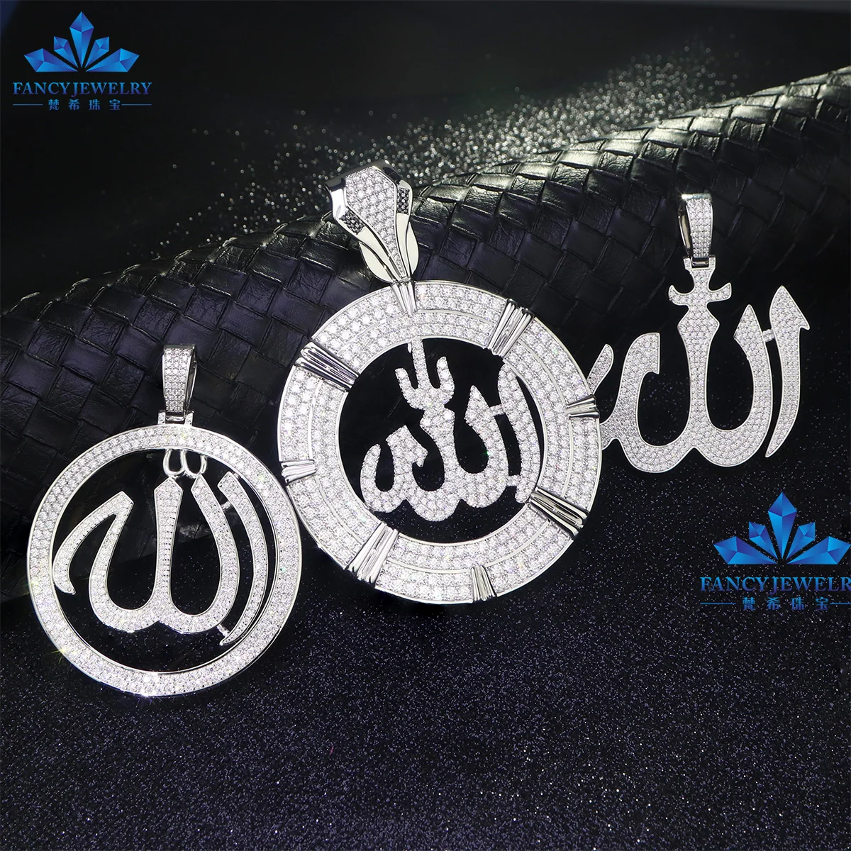 Ювелирные изделия в стиле хип-хоп мужской кулон с кулоном из муассанита на заказ 925 стерлингового серебра VVS бриллиантовый номер именем буква С