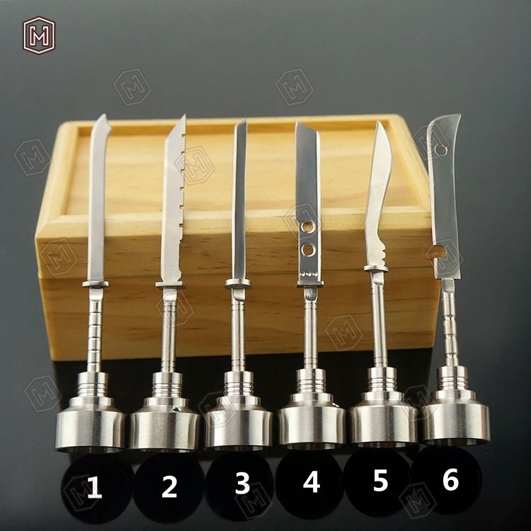 Титановый гвоздь карбюраторная крышка 6 видов конструкций Ti ногтей dabber 14 мм 18 для