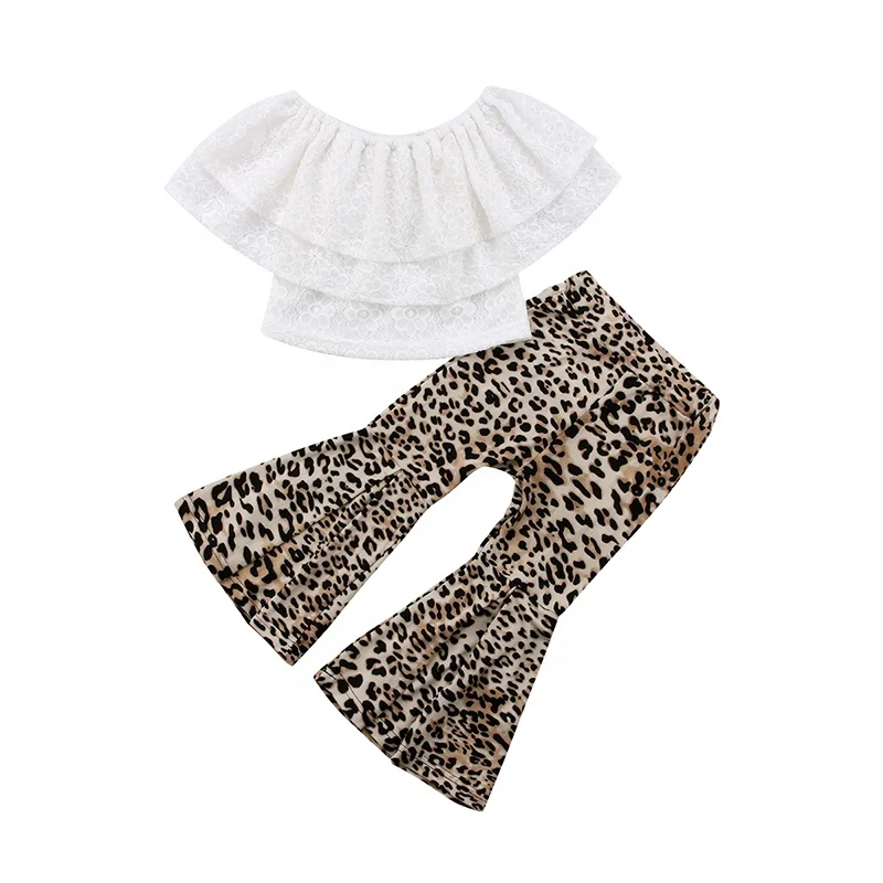 boutique cute girls solid coral peasant top girls navy coral pink floral bell bottoms baby clothes sets