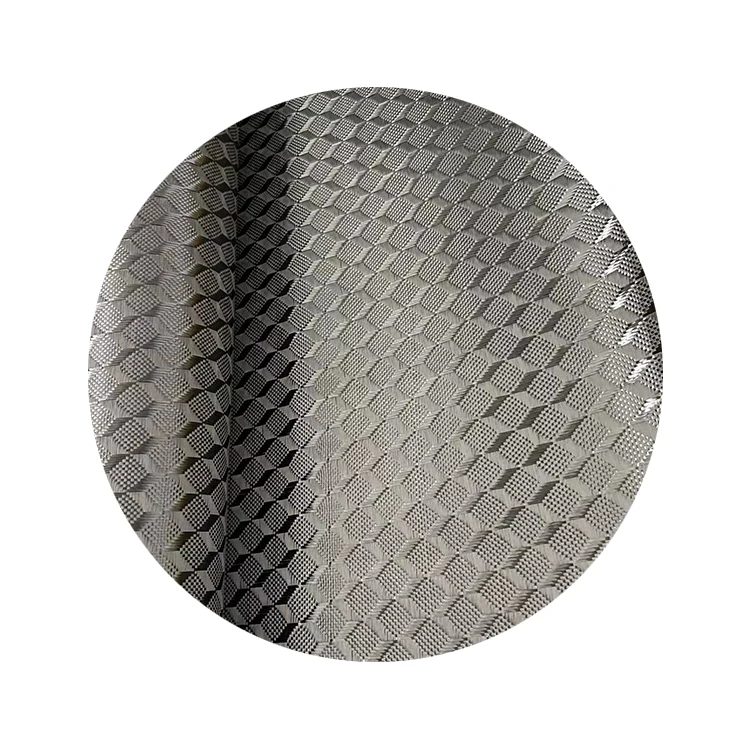 Special Weave Colored Jacquard Carbon Kevlar Aramid Hybrid Fabric