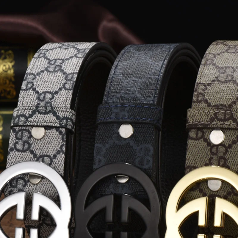 Hot Sale Designer Double Layer Cowhide Fashion Ladies Men Leather Belts Wholesale Genuine Leather Belts