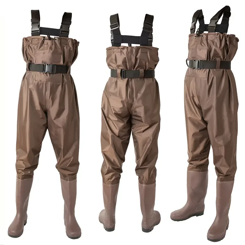 Fishing Chest Waders for Men with Boots Mens Womens Hunting Bootfoot Waterproof Nylon wader