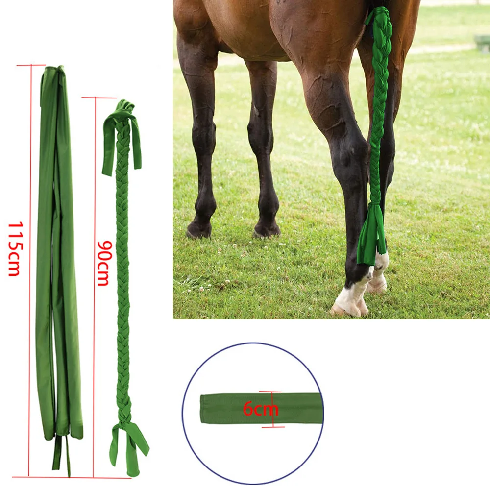 amazon ebay hot sale horse tail braid mosquito protection horse warmth braided horse tail rope aesthetic cleaning equestrian