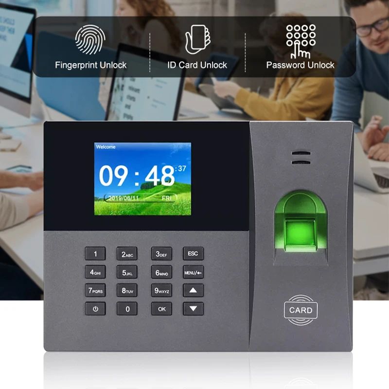 New Design A-L315 biometric time attendance system with fingerprint and card and lock control and employee attendance recorder