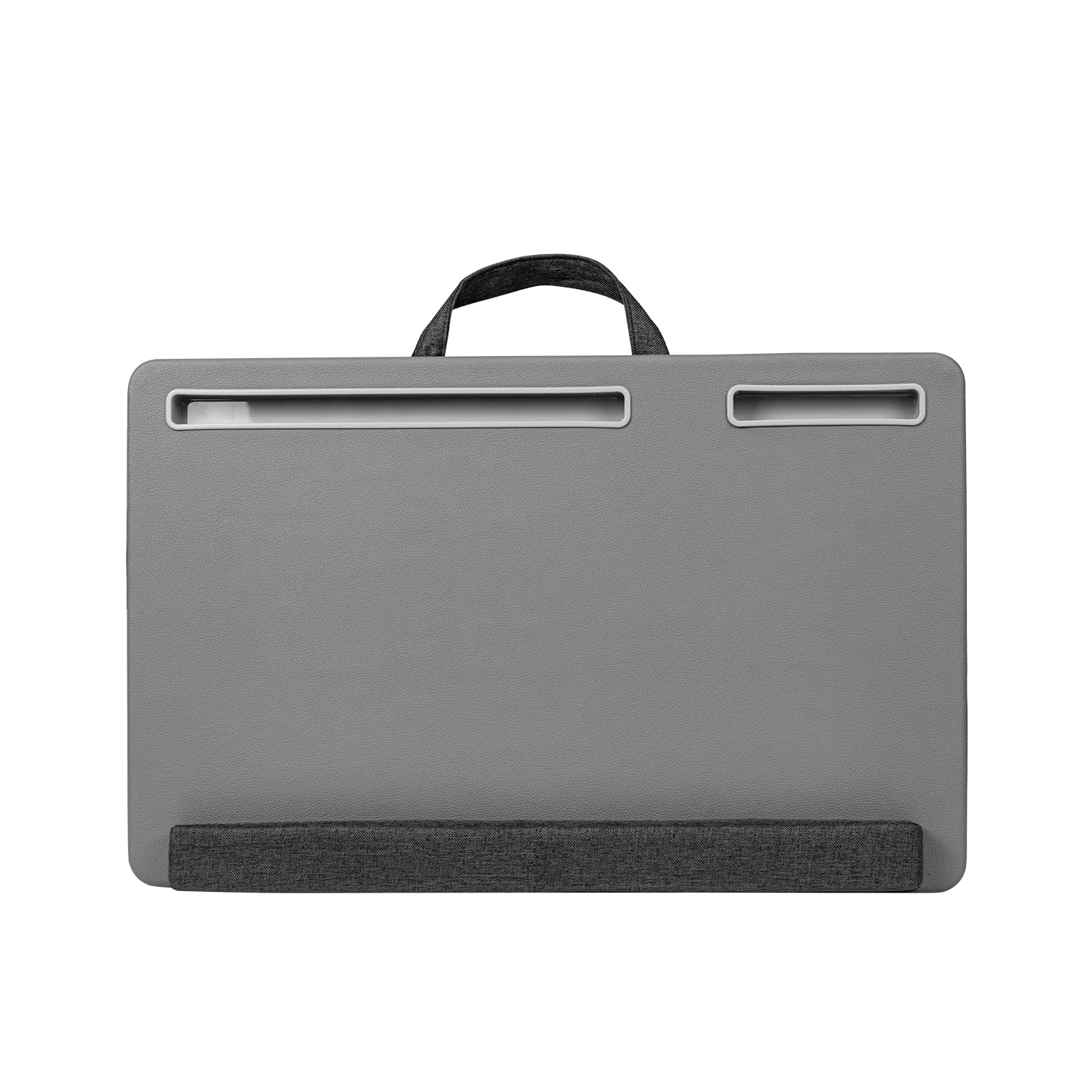 Wooden Portable Pillow Cushion Laptop Stand Multi-functional Wrist Rest / Slot Universal 17 Inch Lap Desk for Bed