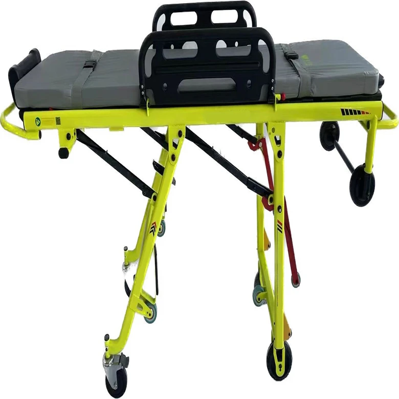 China Directly Factory Supply Multi Loading Height adjustable Lightweight Ambulance Emergency Stretcher First Aid Equipment