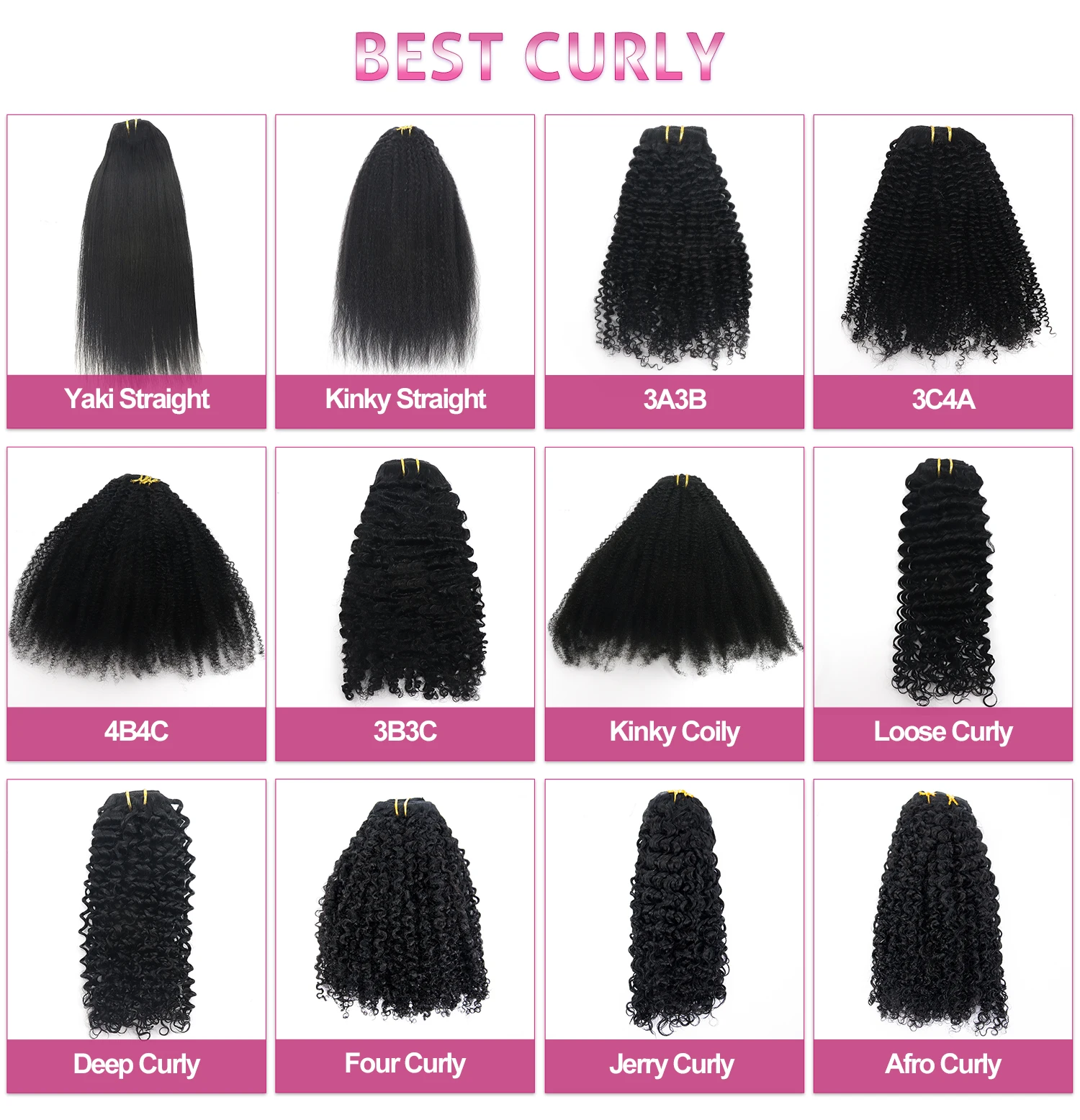 Raw Human Hair Bundles Vendor 100% Human Hair Weave Extensions 4b 4c Virgin Hair Bundles Free Sample Afro Kinky Curly Brazilian