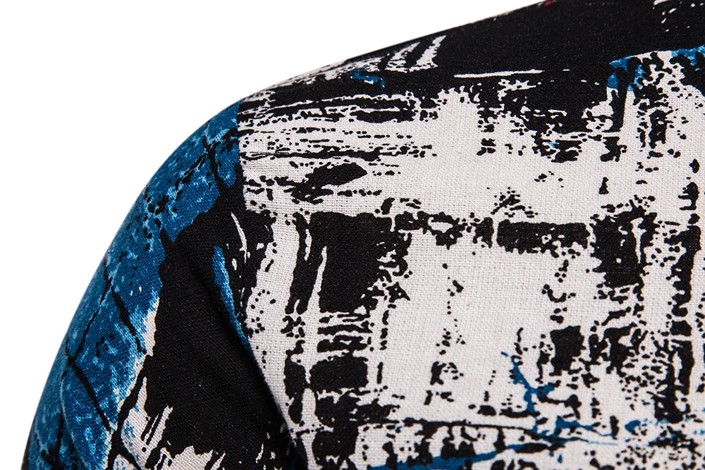 Мужская рубашка с длинным рукавом, разноцветная рубашка в стиле ретро, в этническом стиле, Осень-зима 2020