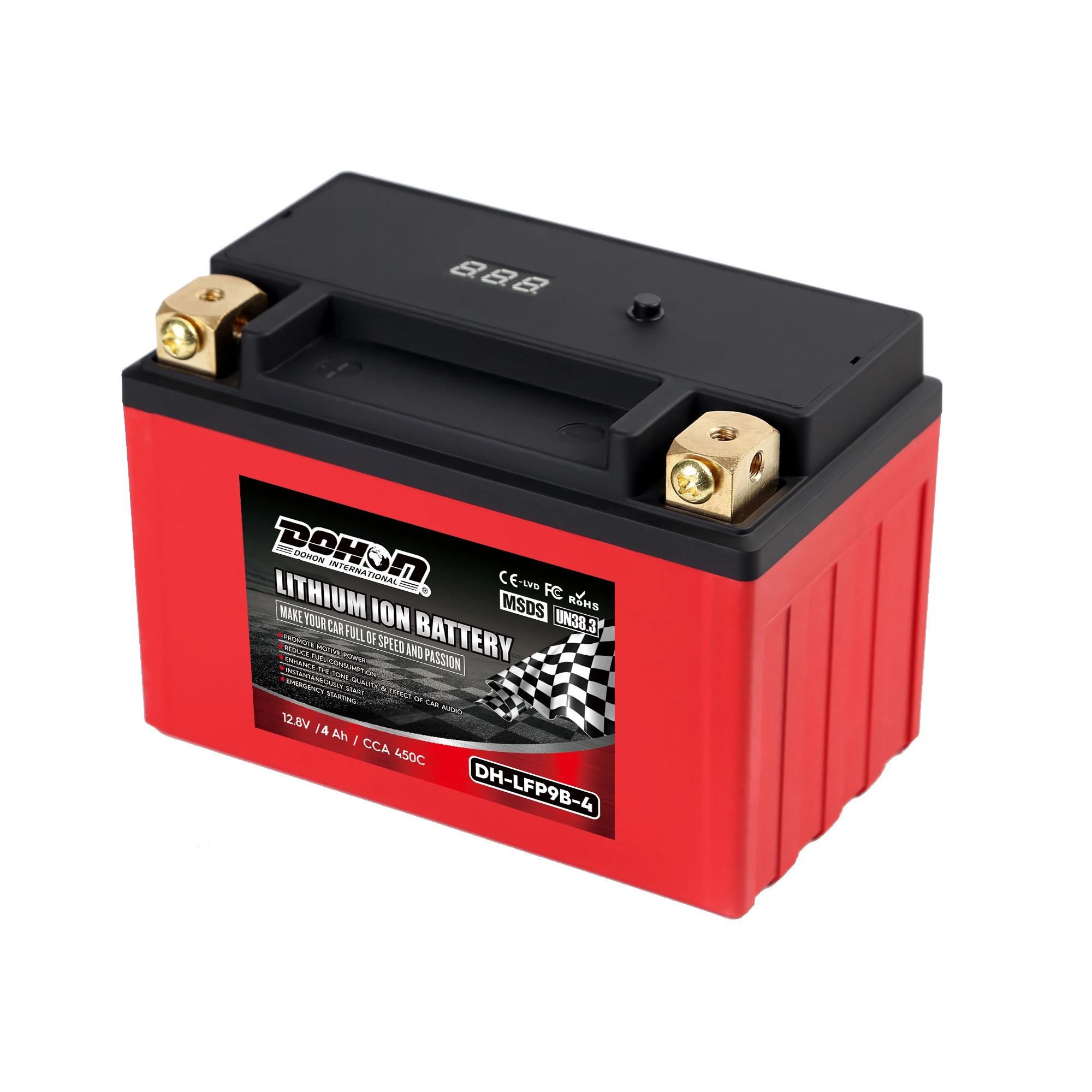  LFP9B-4 12V CCA450 4Ah мотоцикл литий-ионный аккумулятор A123 сотовый