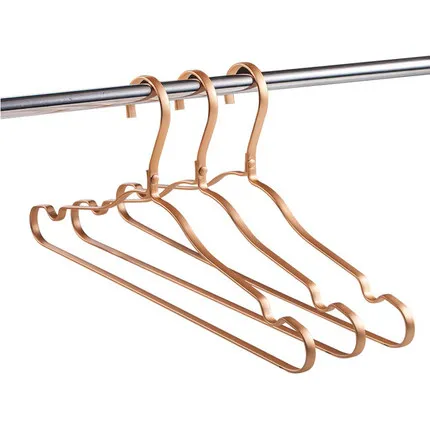 Boutique luxury standard white rose gold non slip clothes hanger hangers
