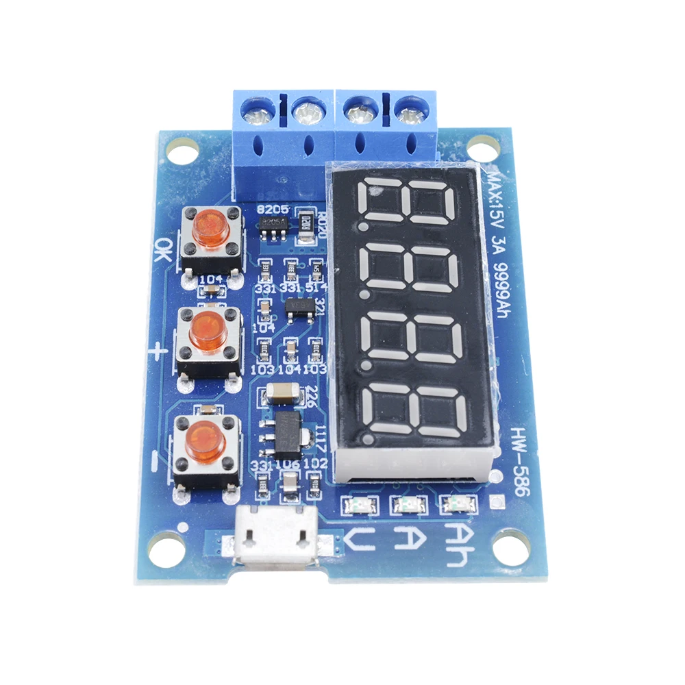 HW-586 1 2 v 12v 18650 литий-ионный аккумулятор для проверки емкости литиевых аккумуляторов тестер сопротивления свинцово-кислотная батарея ёмкость метр